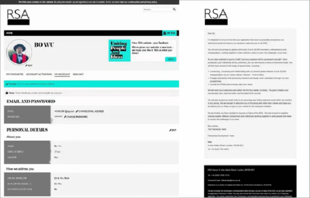 祝贺！我校客座教授吴波博士当选2021英国皇家艺术学会院士（FRSA）